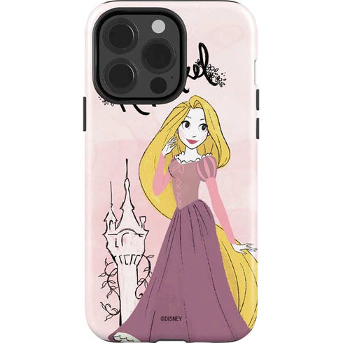 Disney Princess Rapunzel Art iPhone 15 Pro Impact Case
