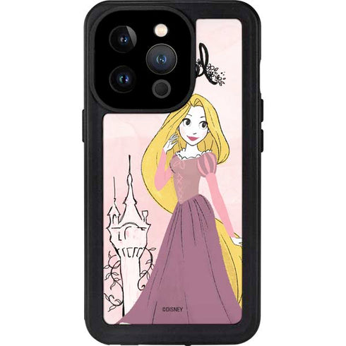 Disney Princess Rapunzel Art iPhone 14 Pro Waterproof Case
