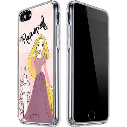 Disney Princess Rapunzel Art iPhone SE (2nd & 3rd Gen) Clear Case