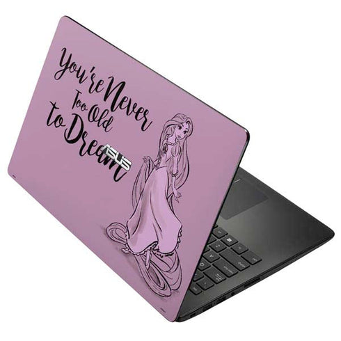 Disney Princess Rapunzel Never Too Old To Dream Art Asus X502CA 15.6 Skin