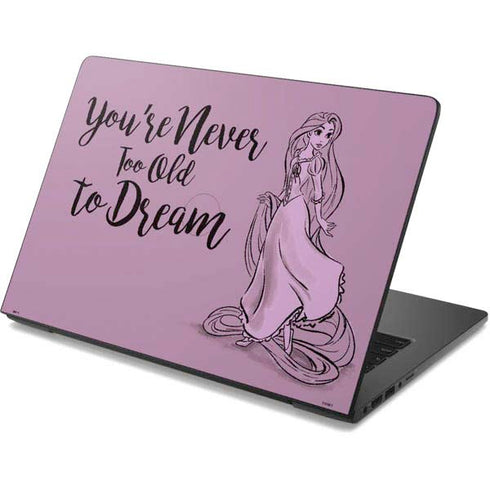 Disney Princess Rapunzel Never Too Old To Dream Art Dell Chromebook Skin
