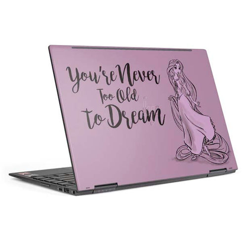 Disney Princess Rapunzel Never Too Old To Dream Art HP Envy Skin