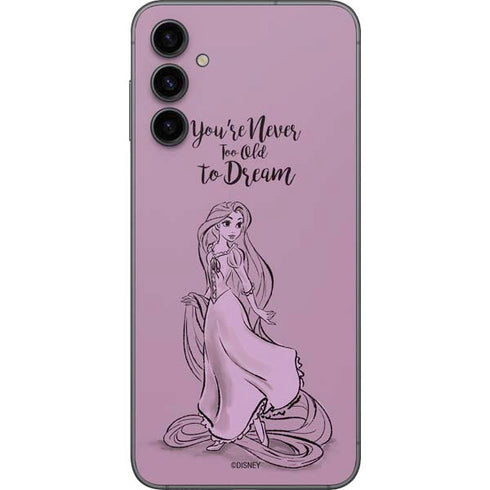 Disney Princess Rapunzel Never Too Old To Dream Art Galaxy A14 5G Skin