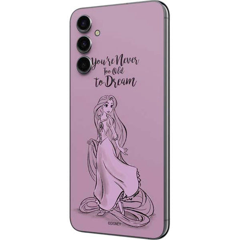Disney Princess Rapunzel Never Too Old To Dream Art Galaxy A14 5G Skin