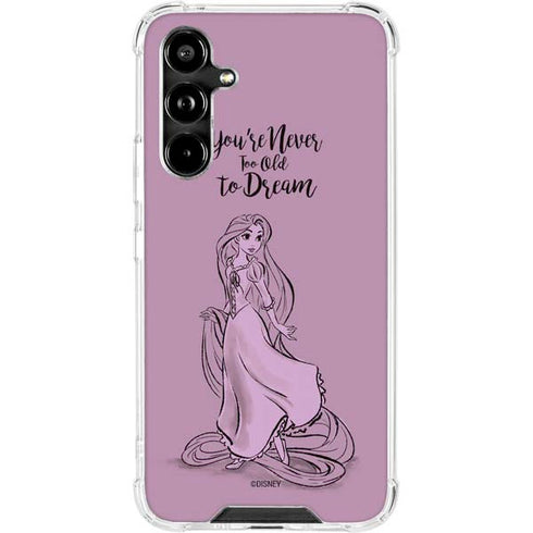 Disney Princess Rapunzel Never Too Old To Dream Art Galaxy A54 5G Clear Case