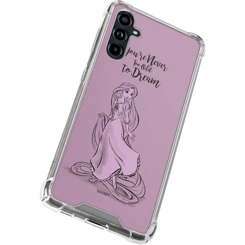 Disney Princess Rapunzel Never Too Old To Dream Art Galaxy A54 5G Clear Case
