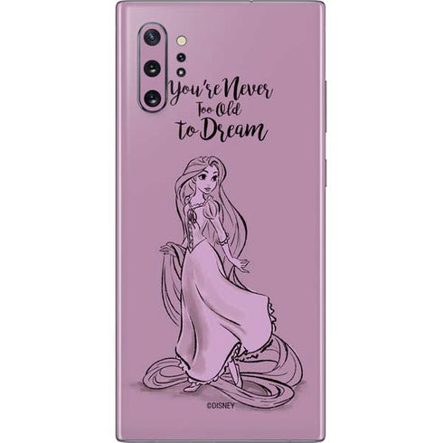Disney Princess Rapunzel Never Too Old To Dream Art Galaxy Note 10 Plus Skin
