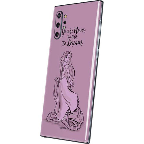 Disney Princess Rapunzel Never Too Old To Dream Art Galaxy Note 10 Plus Skin