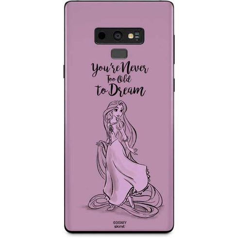 Disney Princess Rapunzel Never Too Old To Dream Art Galaxy Note 9 Skin