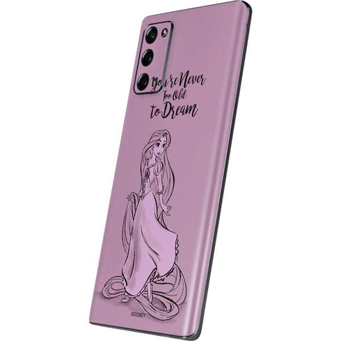 Disney Princess Rapunzel Never Too Old To Dream Art Galaxy Note20 5G Skin