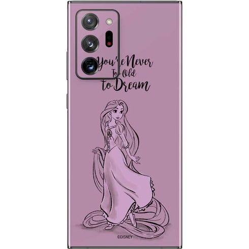 Disney Princess Rapunzel Never Too Old To Dream Art Galaxy Note20 Ultra 5G Skin