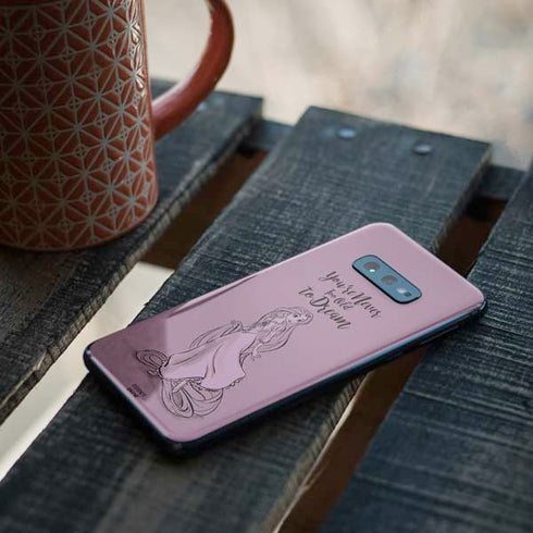 Disney Princess Rapunzel Never Too Old To Dream Art Galaxy S10e Skin