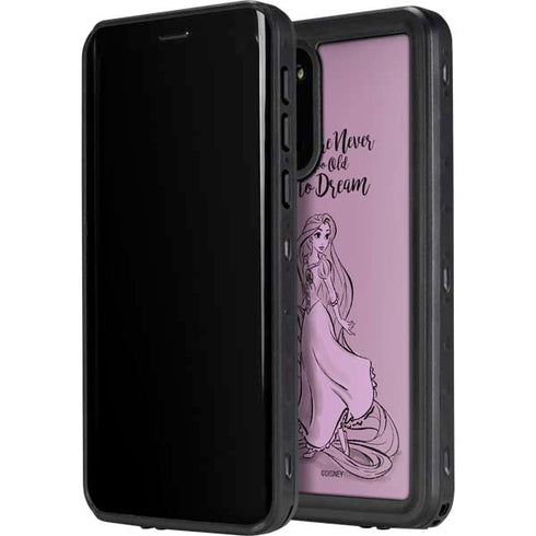 Disney Princess Rapunzel Never Too Old To Dream Art Galaxy S20 Plus Waterproof Case