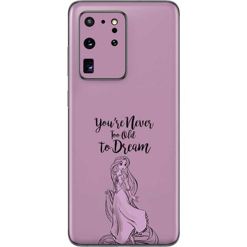 Disney Princess Rapunzel Never Too Old To Dream Art Galaxy S20 Ultra 5G Skin