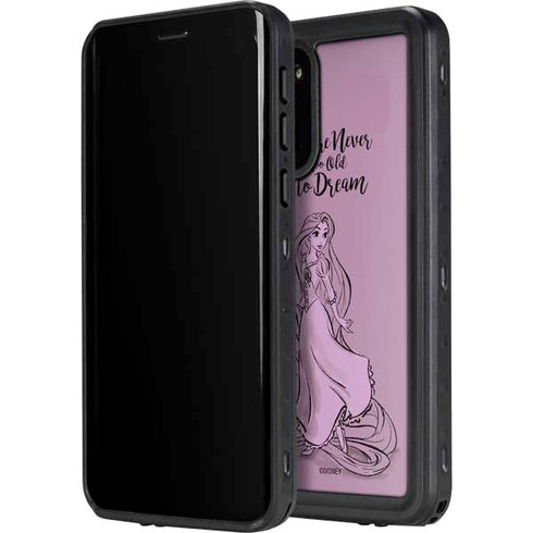 Disney Princess Rapunzel Never Too Old To Dream Art Galaxy S20 Waterproof Case