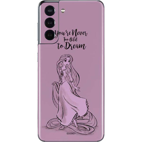 Disney Princess Rapunzel Never Too Old To Dream Art Galaxy S21 5G Skin