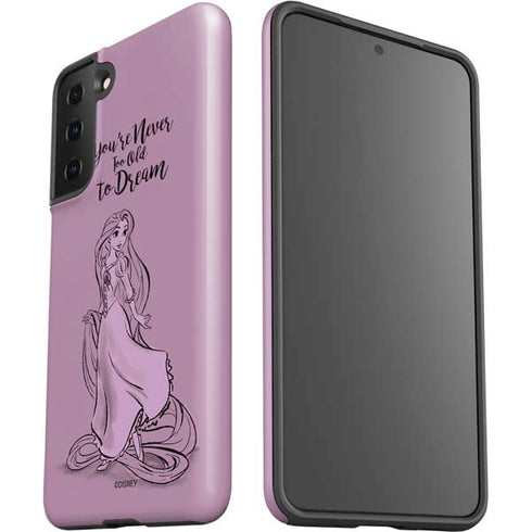 Disney Princess Rapunzel Never Too Old To Dream Art Galaxy S21 Plus 5G Pro Case