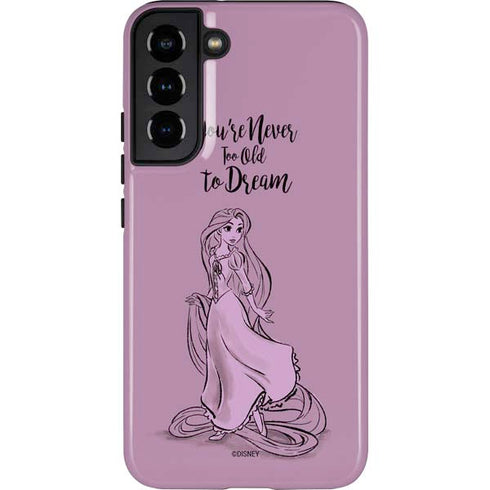 Disney Princess Rapunzel Never Too Old To Dream Art Galaxy S22 Plus Pro Case