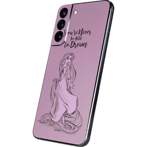 Disney Princess Rapunzel Never Too Old To Dream Art Galaxy S22 Plus Skin