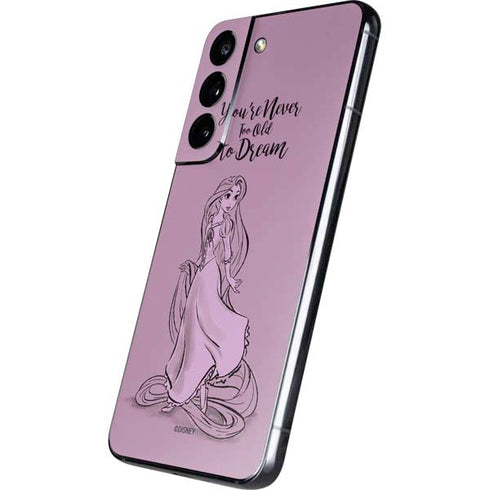 Disney Princess Rapunzel Never Too Old To Dream Art Galaxy S22 Skin