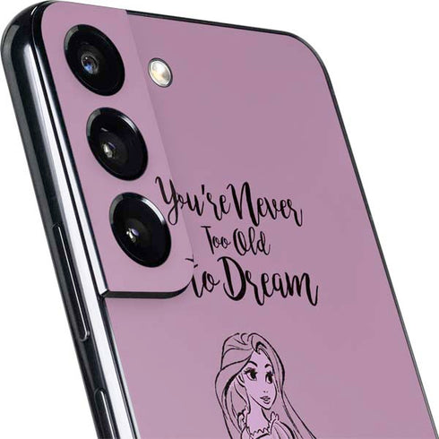 Disney Princess Rapunzel Never Too Old To Dream Art Galaxy S22 Skin