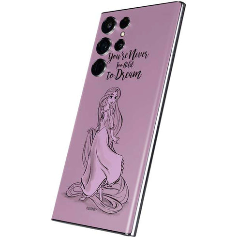 Disney Princess Rapunzel Never Too Old To Dream Art Galaxy S22 Ultra Skin