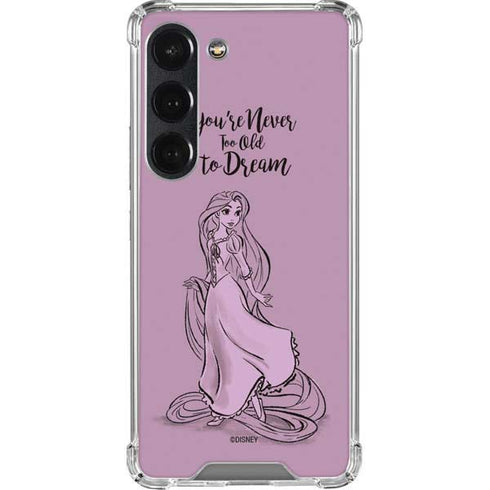 Disney Princess Rapunzel Never Too Old To Dream Art Galaxy S23 Clear Case