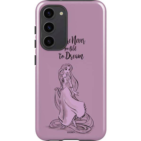 Disney Princess Rapunzel Never Too Old To Dream Art Galaxy S23 Plus Pro Case