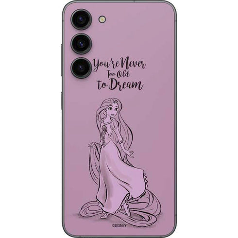 Disney Princess Rapunzel Never Too Old To Dream Art Galaxy S23 Plus Skin