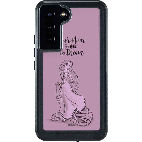 Disney Princess Rapunzel Never Too Old To Dream Art Galaxy S23 Plus Waterproof Case
