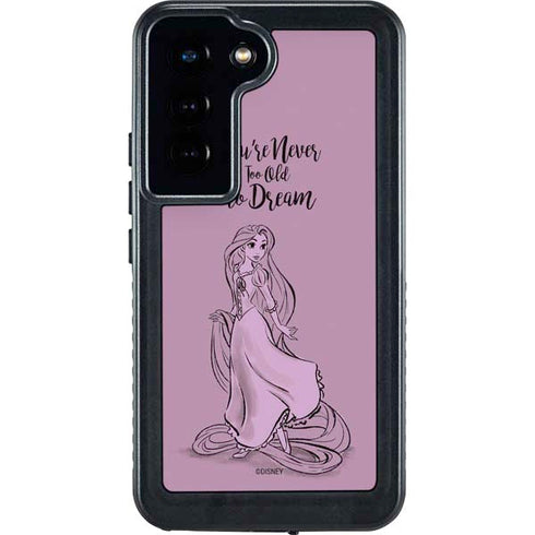 Disney Princess Rapunzel Never Too Old To Dream Art Galaxy S23 Waterproof Case