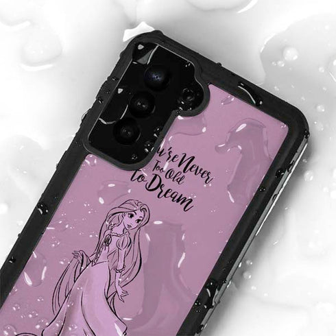 Disney Princess Rapunzel Never Too Old To Dream Art Galaxy S23 Waterproof Case