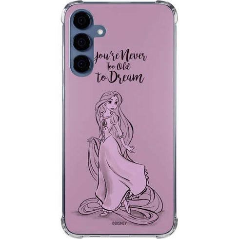 Disney Princess Rapunzel Never Too Old To Dream Art Galaxy S24 Clear Case