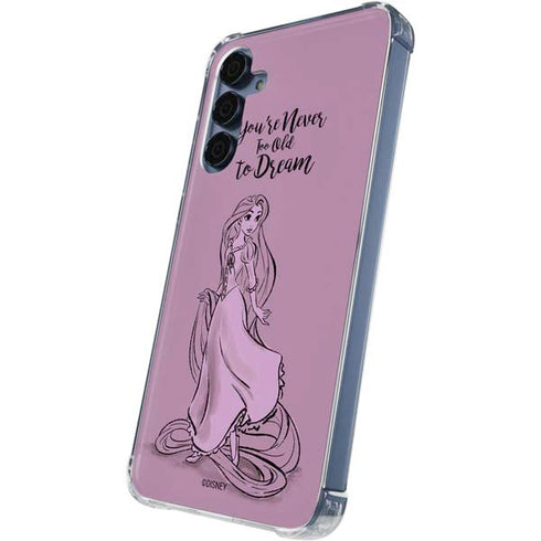 Disney Princess Rapunzel Never Too Old To Dream Art Galaxy S24 Clear Case