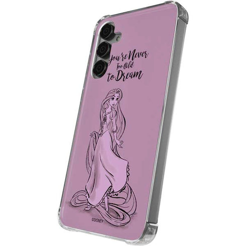Disney Princess Rapunzel Never Too Old To Dream Art Galaxy S24 Plus Clear Case