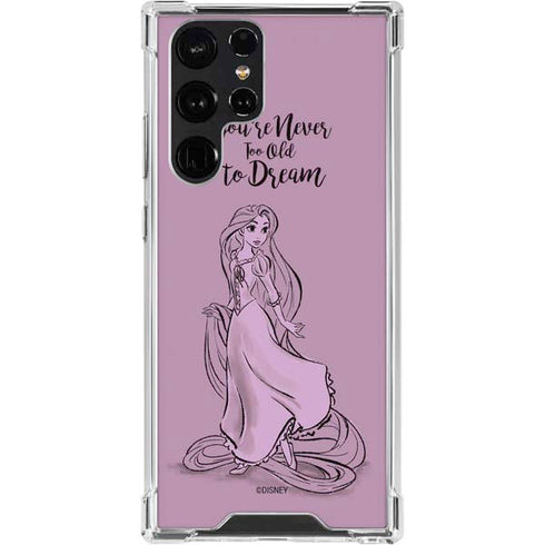 Disney Princess Rapunzel Never Too Old To Dream Art Galaxy S24 Ultra Clear Case