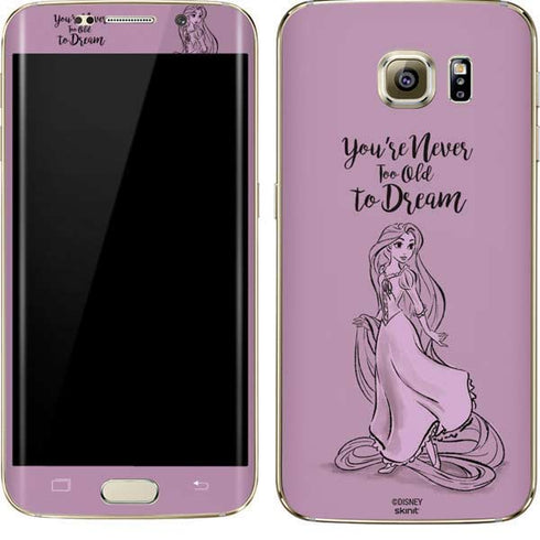 Disney Princess Rapunzel Never Too Old To Dream Art Galaxy S7 Edge Skin