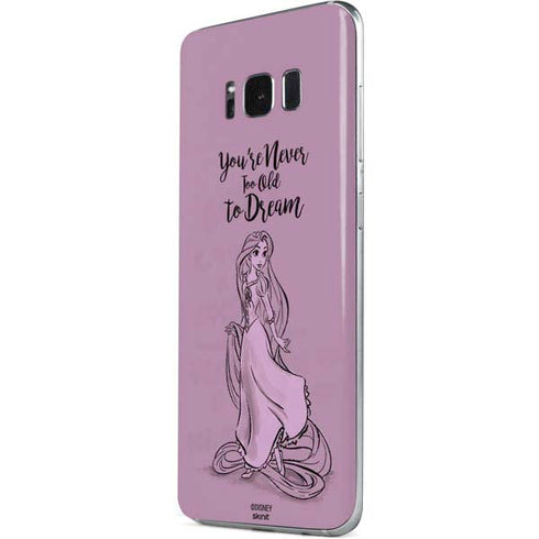 Disney Princess Rapunzel Never Too Old To Dream Art Galaxy S8 Skin