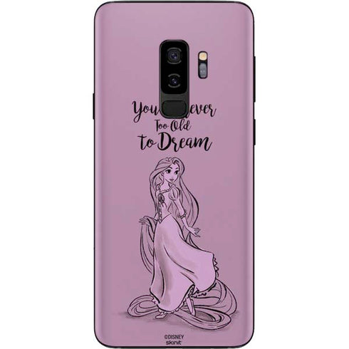 Disney Princess Rapunzel Never Too Old To Dream Art Galaxy S9 Plus Skin