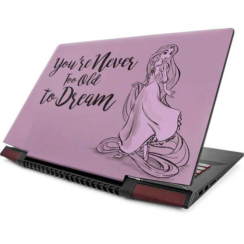 Disney Princess Rapunzel Never Too Old To Dream Art Lenovo IdeaPad Skin