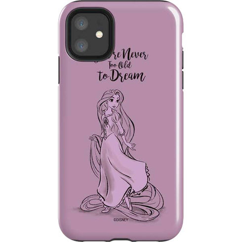 Disney Princess Rapunzel Never Too Old To Dream Art iPhone 11 Impact Case