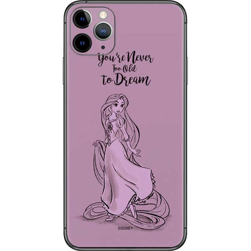 Disney Princess Rapunzel Never Too Old To Dream Art iPhone 11 Pro Max Skin