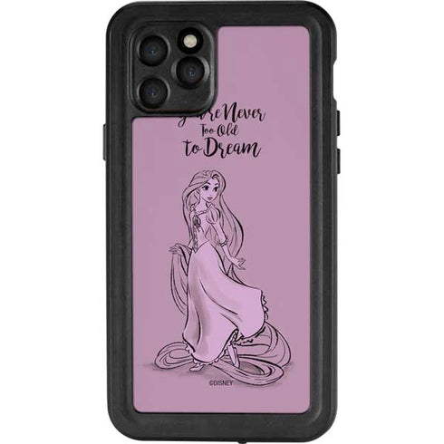 Disney Princess Rapunzel Never Too Old To Dream Art iPhone 11 Pro Waterproof Case
