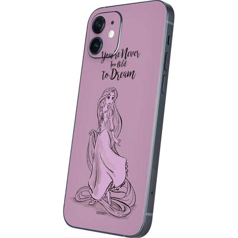 Disney Princess Rapunzel Never Too Old To Dream Art iPhone 12 Mini Skin