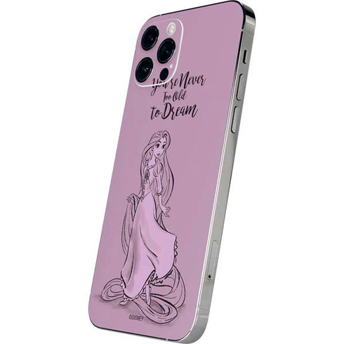 Disney Princess Rapunzel Never Too Old To Dream Art iPhone 12 Pro Max Skin