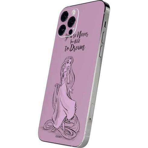 Disney Princess Rapunzel Never Too Old To Dream Art iPhone 12 Pro Skin
