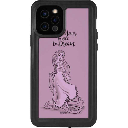 Disney Princess Rapunzel Never Too Old To Dream Art iPhone 12 Pro Waterproof Case