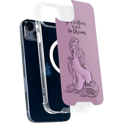 Disney Princess Rapunzel Never Too Old To Dream Art iPhone 13 MagSafe Case