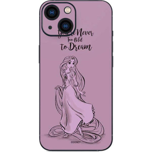 Disney Princess Rapunzel Never Too Old To Dream Art iPhone 13 Mini Skin