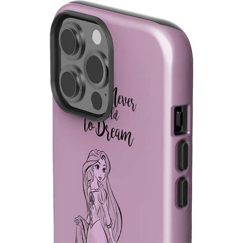 Disney Princess Rapunzel Never Too Old To Dream Art iPhone 13 Pro Max Impact Case
